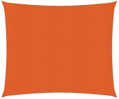 Uždanga nuo saulės, oranžinės spalvos, 2,5x2,5m, HDPE, 160g/m²