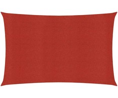 Uždanga nuo saulės, raudonos spalvos, 2x3m, HDPE, 160g/m²