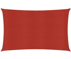 Uždanga nuo saulės, raudonos spalvos, 3x4m, HDPE, 160g/m²
