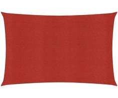Uždanga nuo saulės, raudonos spalvos, 5x7m, HDPE, 160g/m²