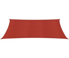 Uždanga nuo saulės, raudonos spalvos, 5x7m, HDPE, 160g/m²
