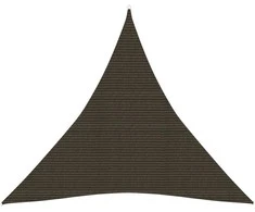 Uždanga nuo saulės, rudos spalvos, 3x3x3m, HDPE, 160g/m²