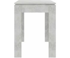 Valgomojo stalas, betono pilkas, 120x60x76cm, apdirbta mediena