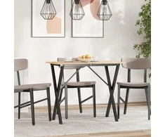 Valgomojo stalo kojos, 80x40x73cm, ketus, X formos rėmas