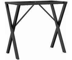 Valgomojo stalo kojos, 80x40x73cm, ketus, X formos rėmas