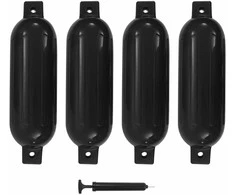 Valties bortų apsaugos, 4vnt., juodos spalvos, 51x14cm, PVC