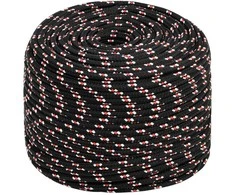 Valties virvė, juodos spalvos, 6mm, 25m, polipropilenas