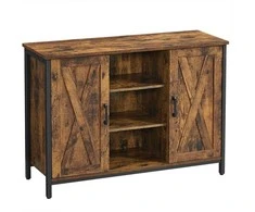 Songmics Vasagle Komoda vintage ruda-juoda
