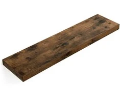 Songmics Vasagle Sieninė lentyna 80 cm medžio išvaizdos vintage