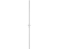 Vidaus durys, baltos, 83x201,5cm, ESG stiklas ir aliuminis