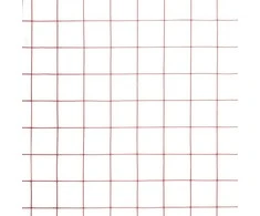 Vielos tinklas su PVC danga, raudonas, 25x1,5m