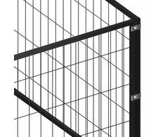 Voljeras šunims, juodos spalvos, 36m², plienas