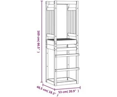 Žaidimų bokštas, 53x46,5x169cm, pušies medienos masyvas