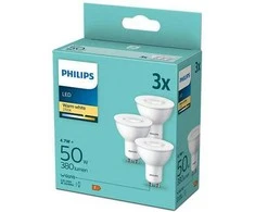 Lemputė Philips LED, PAR16, 2700 °K GU10 4.7 W 380 lm 3 vnt