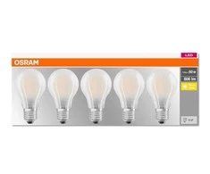 Ledvance OSRAM LED BASE CL A GL Fros. 7W 827 E27 806lm 2700K (CRI 80) 10000h A++ (Krabička 5ks)