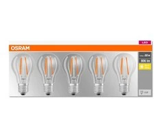 Ledvance OSRAM LED BASE CL A kaitinimo siūlas 7W 827 E27 806lm 2700K (CRI 80) 10000h A++ (Krabička 5ks)