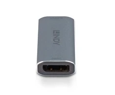 Adapteris - LINDY DisplayPort 1.4 Repeater 8K60 10m / 4K60 20m, Sidabrinis