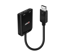 Lindy DisplayPort arba 2x HDMI MST juoda