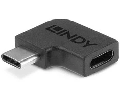 Lindy Adapteris - USB 3.2 Type C M/F 20Gbps 90° Nikelio Danga