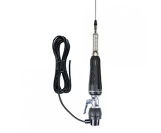 PNI LED 1000 CB sulankstoma antena, 100 cm ilgio, su kabeliu ir fiksuotu „drugelio“ tipo laikikliu, 26-30 MHz, 300 W, šviečia siuntimo metu
