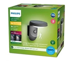 „Philips Tyla UE“ LED lauko sieninis šviestuvas, 3000 K antracito spalvos, IP44