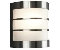 Sieninis šviestuvas Aplica pentru exterior Philips Calgary, 1xE27, max 60W, IP44 ,100x140x155mm, Inox