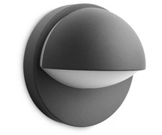 Philips Lauko sieninis šviestuvas B7705 June, 1xE27, max 42W, IP44, 135x195mm, antracito spalvos