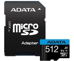 MEMORY Micro SDXC 512GB atminties kortelė su adapteriu ADATA
