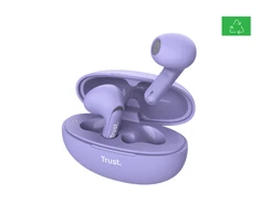 Trust Yavi Ausinės True Belaidės Stereo (TWS) į ausis įkišamos Calls/Music USB Type-C Bluetooth Violetinė