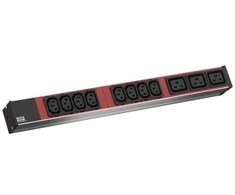 „Bachmann BACHMANN IT PDU ALU 1HE“ 8x C13 3x C19, maitinimo kabelis su C20 kištuku