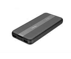 Tellur PBC103 10000mAh išorinė baterija, 2xUSB+Type-C+MicroUSB, juodas