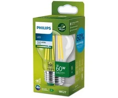 LED lemputė PHILIPS ULTRA EFFICIENT, E27, A60, 4W(=60W), 4000K, 840lm, 210l/W, CL UE SRT4