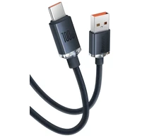 Baseus Crystal USB - USB-C laidas 100W 1.2m - Juodas