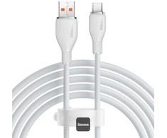 Baseus Pudding 100W USB-A - USB-C laidas, 1,2 m - baltas