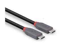 USB Kabelis - LINDY Anthra Line USB4 Type C Laidas, M/M, 40Gbps, 240W PD, 0.8 m, Juodas