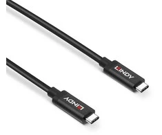 USB Kabelis - LINDY Aktyvus USB 3.2 Gen 2 C/C Laidas, 10Gbps, 8K, 60Hz, 100W, 3 m, Juodas