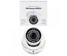 PNI House AHD25 5MP vaizdo stebėjimo kamera, kupolinė, 3,6 mm objektyvas, 36 IR šviesos diodai, lauko arba vidaus, IP66