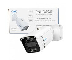 PNI IP3POE vaizdo stebėjimo kamera su IP, 3MP, lauko IP66, integruotas mikrofonas, suderinama su POE stebėjimo sistema PNI House IPMAX POE 3 ir PNI House IPMAX POE 3LR