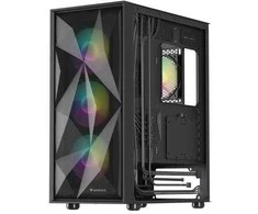 NATEC Genesis PC Case Diaxid 605 juodas ARGB