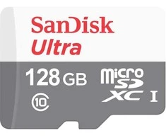 Atminties kortelė SanDisk Ultra Micro SDXC UHS-I Class 10, 128 GB, be adapterio