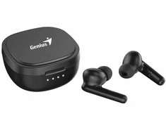 Ausinės Genius HS-M910BT mikrofon, bezprzewodowa, juoda, 2.0, etui su ładowarką, sport typ USB-C