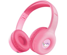Trust Nouna Ausinės su laidu &amp; Belaidės su lankeliu ant galvos Calls/Music USB Type-C Bluetooth Rožinė