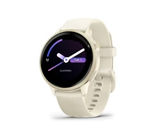 Išmanusis laikrodis Garmin vívoactive® 6, Pilkšvos aukso spalvos su kreminės spalvos dirželiu