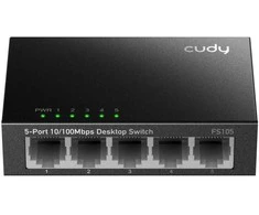 Šakotuvas 5 prievadų komutatorius CUDY FS105 (Nevaldomas)