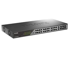 Šakotuvas Jungiklis D-Link D-Link DSS-200G-28MP/E 28 prievadų darbalaukio Gigabit PoE jungiklis