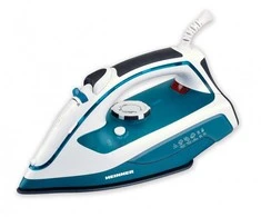 Fier de calcat Soft Turquoise Heinner HSI-2400TQ, talpa din ceramica, calcare uscata/cu abur/cu jet de abur/spray, auto-curatare, anti- picurare, anit-calcar, rezervor apa: 300ml, debit de abur: 16+-4g/min, jet de abur: 108g/min, putere: 2400W