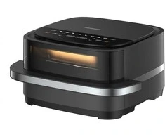 Gruzdintuvė HEINNER Pizza EasyFry HPAF-B4DC22BK 2-IN-1 KARŠTO ORO GRUNTUVĖ IR PICOS KROSNELĖ