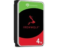 Kietasis diskas  SEAGATE NAS HDD 4TB IronWolf /5400rpm 6Gb/s/ SATA 256MB cache 3.5inch/ 24x7 CMR for NAS and RAID rackmount systems BLK