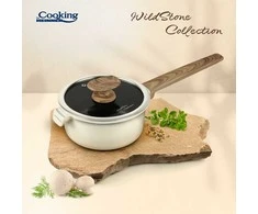 ALIUMINIO ĮRANKIAI + DANGTELIS 18x9 CM, LAUKINIO AKMENS, „COOKING BY HEINNER“