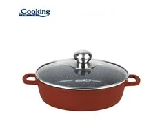 ALIUMINIO KEPTUVE SU DANGTELIU 24X6,5CM, 2,6L, CALABRIA, COOKING BY HEINNER